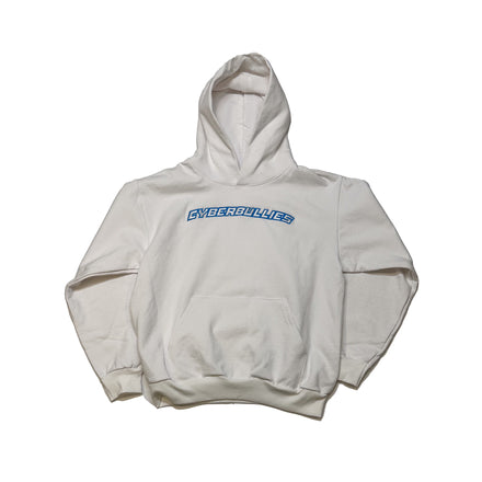 Blue Arch Logo Hoodie - White