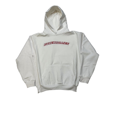 Red Arch Logo Hoodie - White
